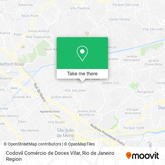 Codovil Comércio de Doces Vilar map