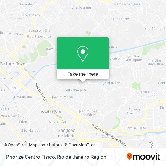 Priorize Centro Físico map
