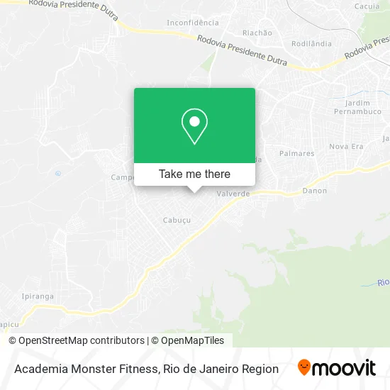Academia Monster Fitness map