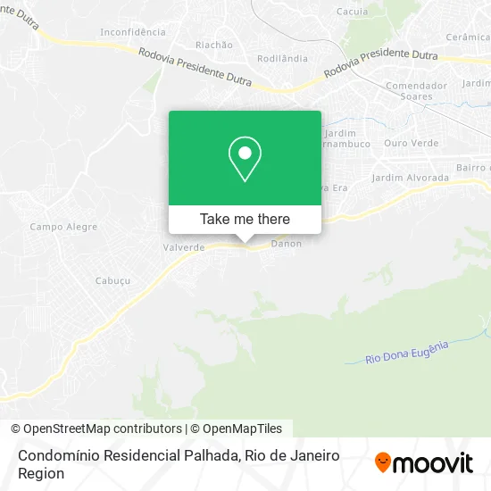 Condomínio Residencial Palhada map