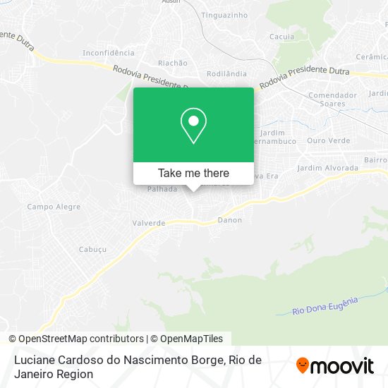 Luciane Cardoso do Nascimento Borge map