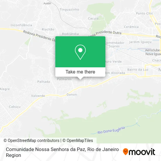 Comunidade Nossa Senhora da Paz map
