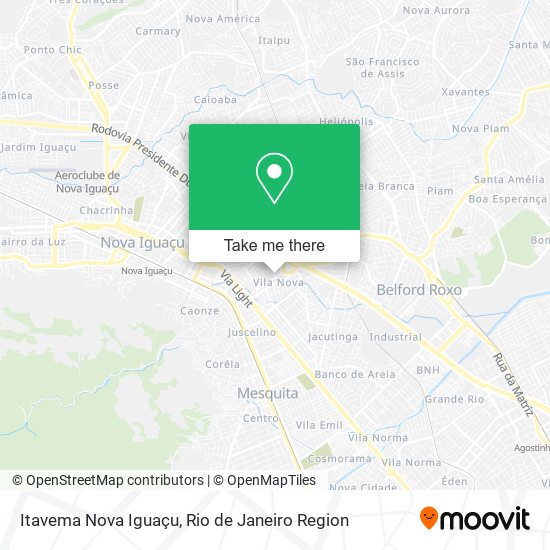 Itavema Nova Iguaçu map