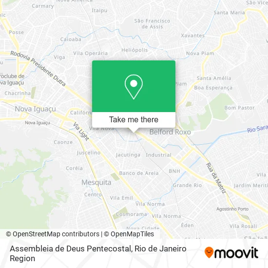 Assembleia de Deus Pentecostal map