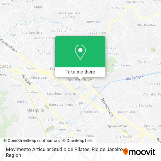 Movimento Articular Studio de Pilates map