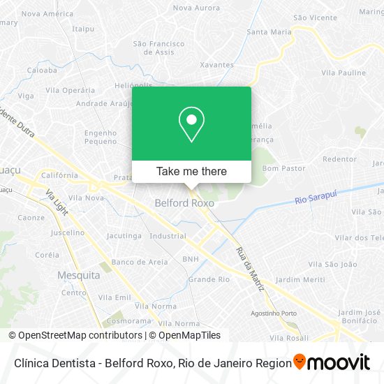 Clínica Dentista - Belford Roxo map