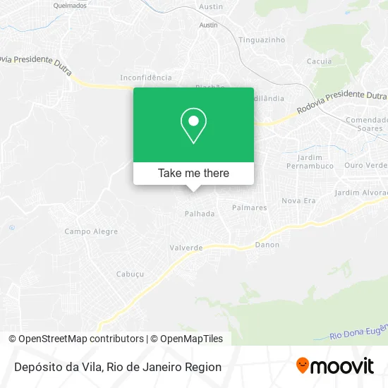 Depósito da Vila map
