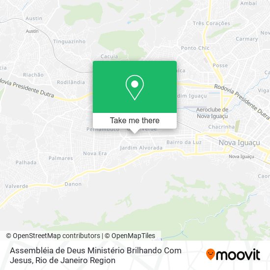 Assembléia de Deus Ministério Brilhando Com Jesus map