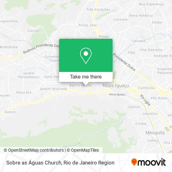 Sobre as Águas Church map