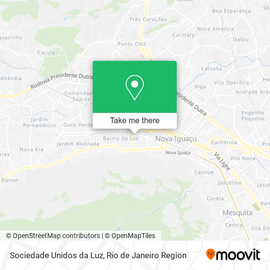 Sociedade Unidos da Luz map