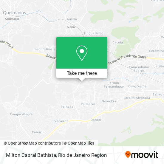 Milton Cabral Bathista map