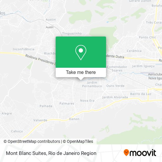 Mont Blanc Suítes map