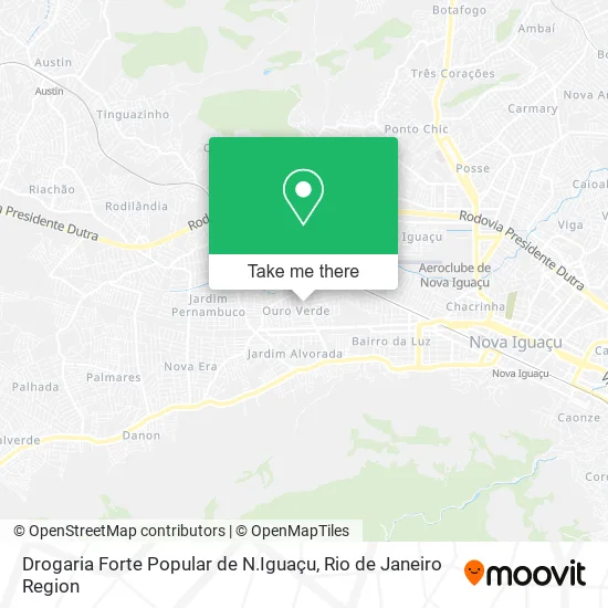 Drogaria Forte Popular de N.Iguaçu map
