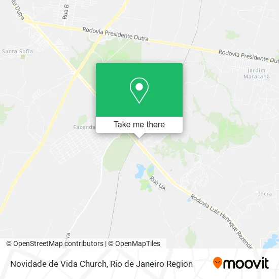 Novidade de Vida Church map