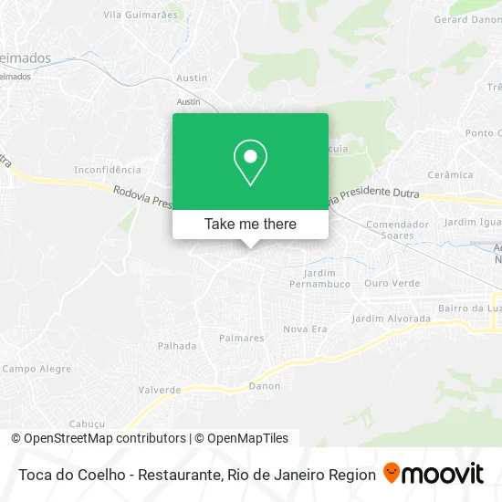 Toca do Coelho - Restaurante map