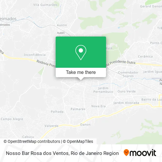 Nosso Bar Rosa dos Ventos map