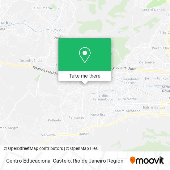 Centro Educacional Castelo map