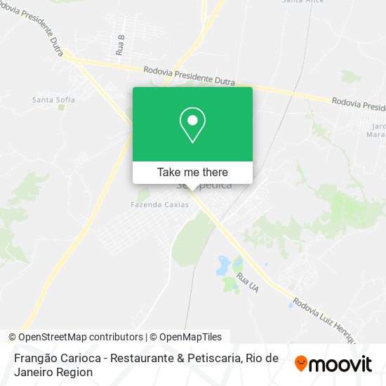Mapa Frangão Carioca - Restaurante & Petiscaria