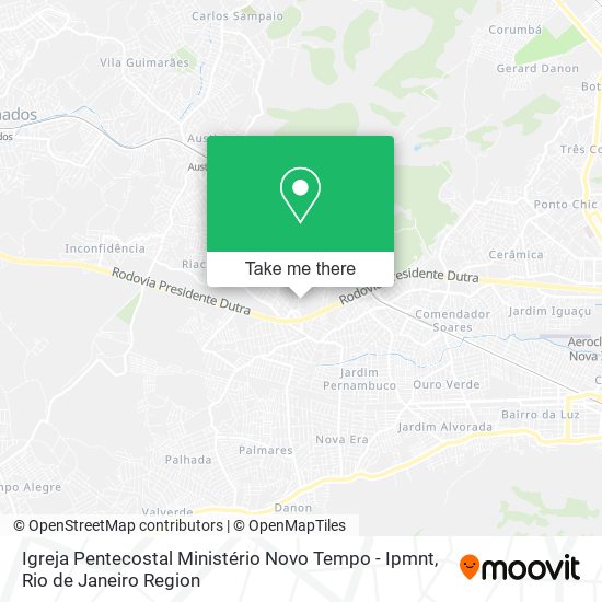 Igreja Pentecostal Ministério Novo Tempo - Ipmnt map