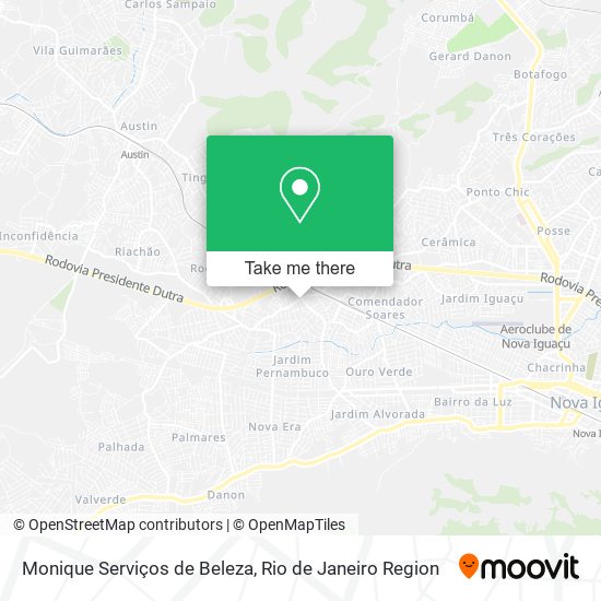 Monique Serviços de Beleza map