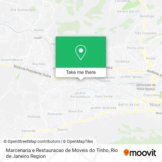 Marcenaria e Restauracao de Moveis do Tinho map