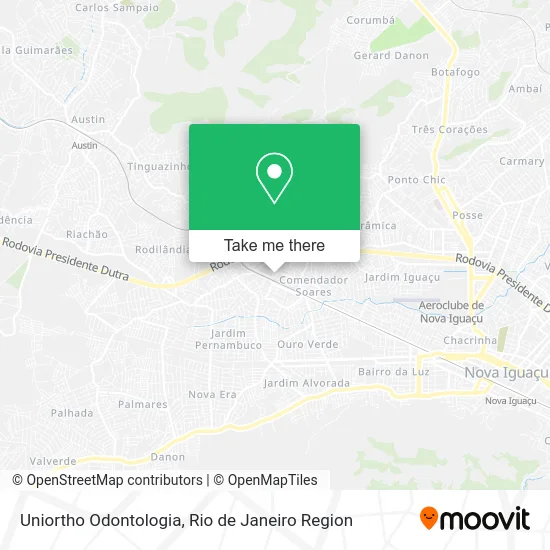 Uniortho Odontologia map