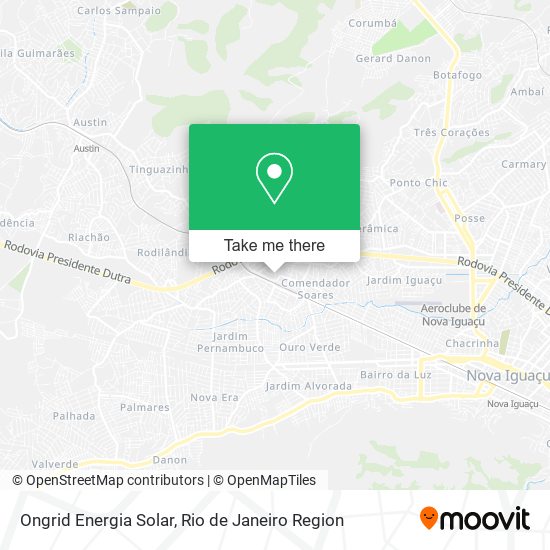 Ongrid Energia Solar map