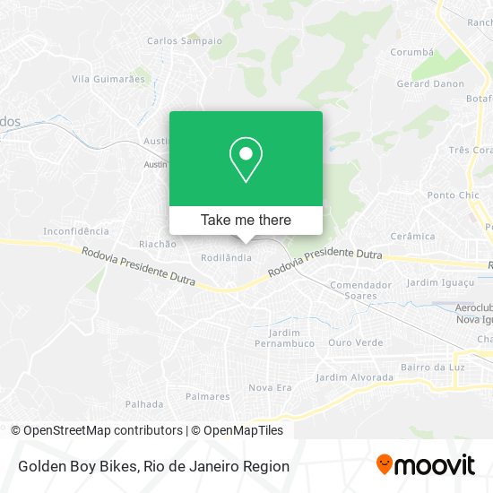 Golden Boy Bikes map