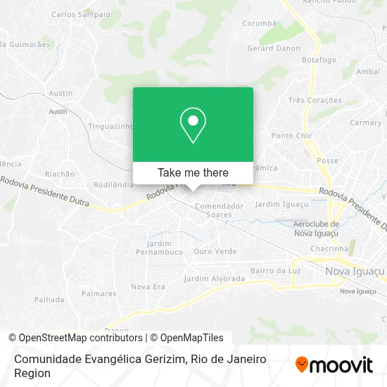 Comunidade Evangélica Gerizim map
