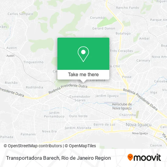 Transportadora Barech map