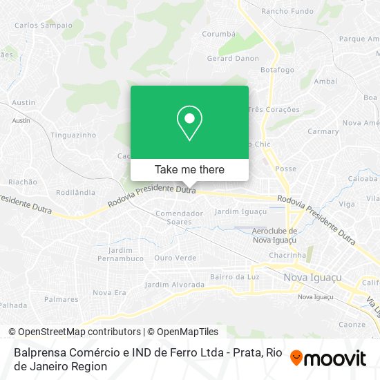 Balprensa Comércio e IND de Ferro Ltda - Prata map