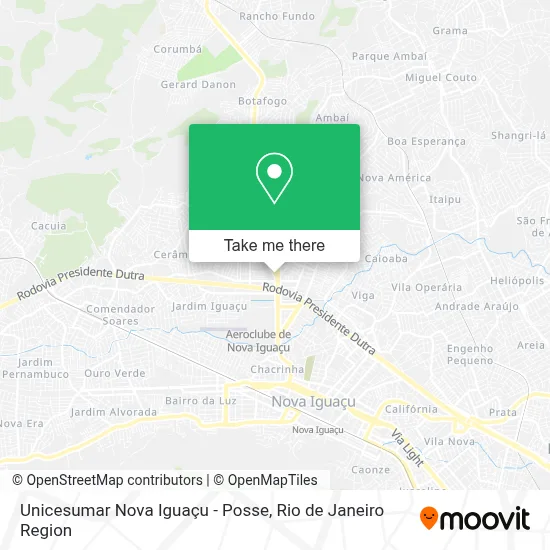 Unicesumar Nova Iguaçu - Posse map