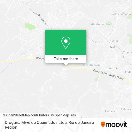 Drogaria Mwe de Queimados Ltda map