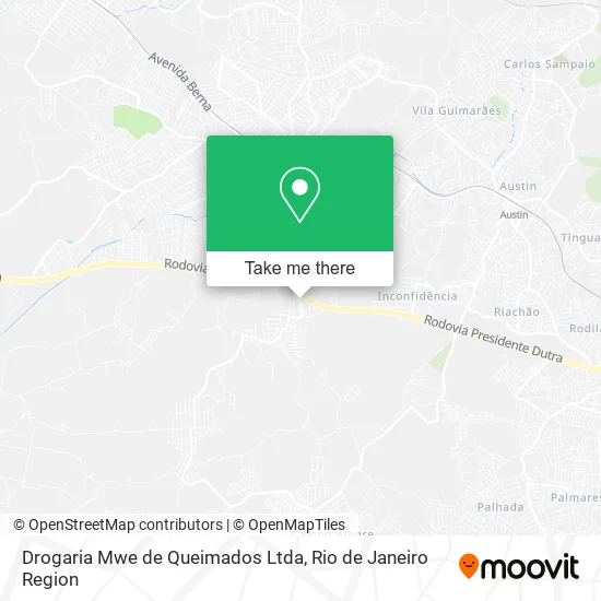 Drogaria Mwe de Queimados Ltda map