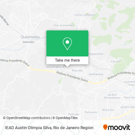 IEAD Austin Olímpia Silva map