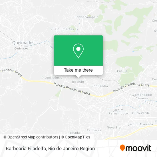 Barbearia Filadelfo map