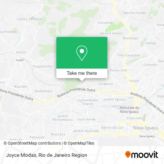 Joyce Modas map