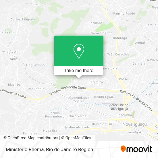 Ministério Rhema map