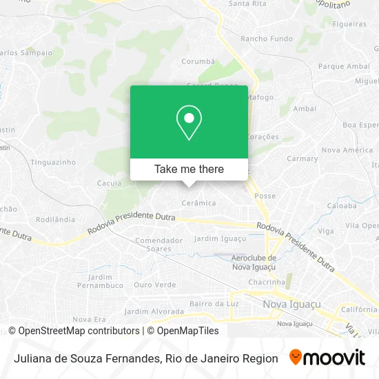 Juliana de Souza Fernandes map