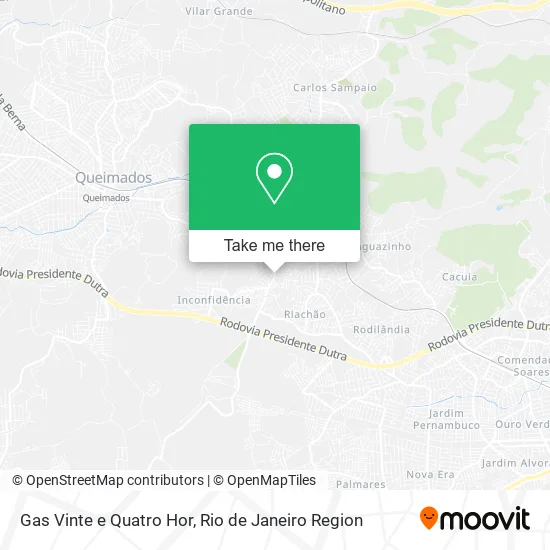 Gas Vinte e Quatro Hor map