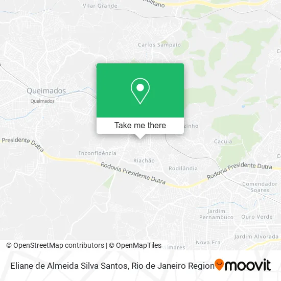 Eliane de Almeida Silva Santos map