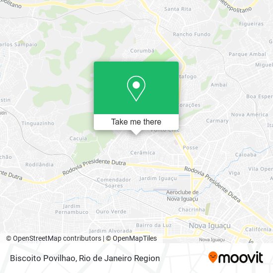 Biscoito Povilhao map