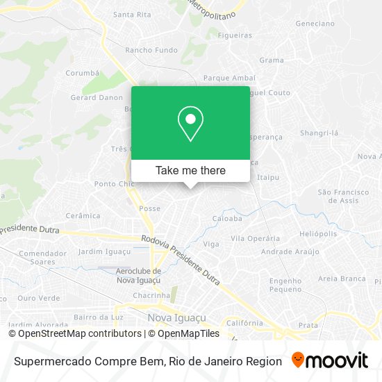 Mapa Supermercado Compre Bem