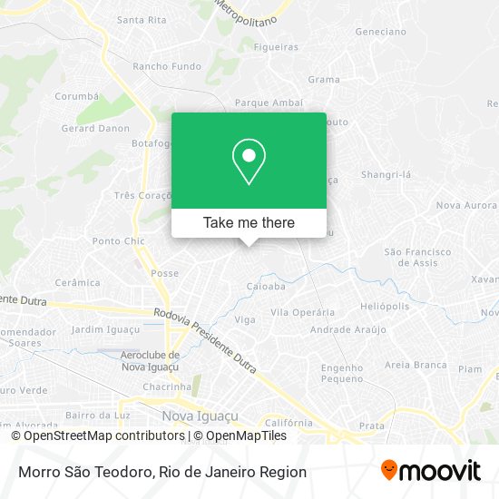 Mapa Morro São Teodoro