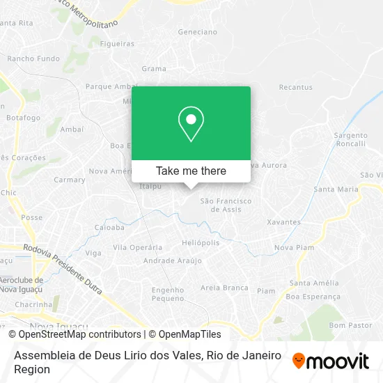 Assembleia de Deus Lirio dos Vales map