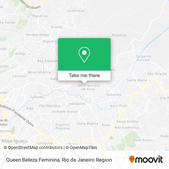 Queen Beleza Feminina map