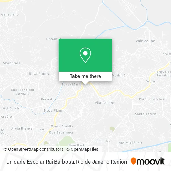 Unidade Escolar Rui Barbosa map