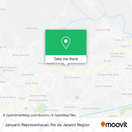 Januario Representacao map