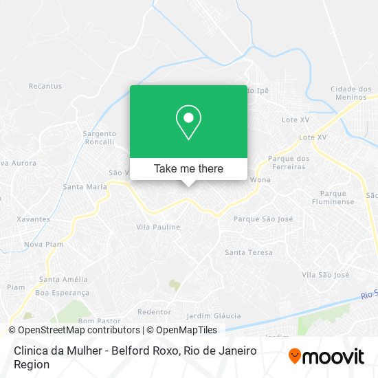 Clinica da Mulher - Belford Roxo map