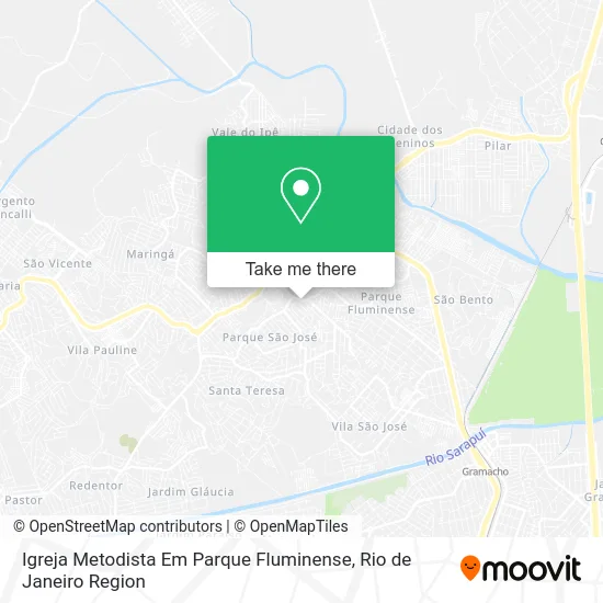 Igreja Metodista Em Parque Fluminense map